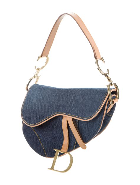 dior saddle bag denim blue|denim dior saddle bag vintage.